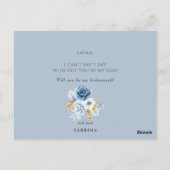 埃っぽい青いフローラは俺の花嫁になるな ポストカード (裏面)