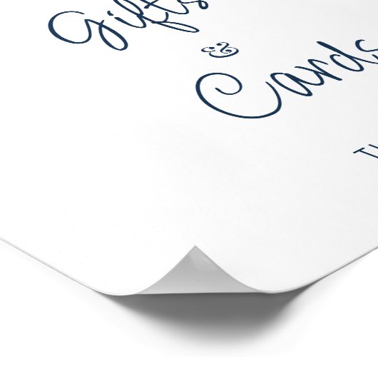 埃っぽい青いフローラギフトとカー結婚ド ポスター (角)