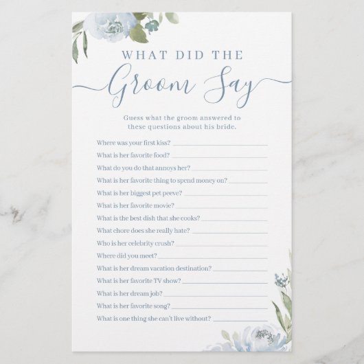 埃っぽい青いフローラ新郎は何と言った (正面)