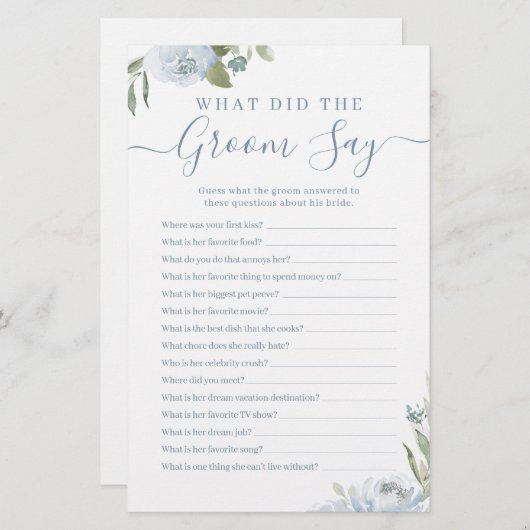 埃っぽい青いフローラ新郎は何と言った (正面/裏面)