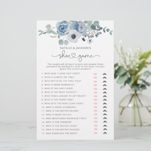 埃っぽい青いフローラ結婚のシューゲーム (スタンド正面)