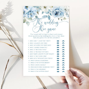 埃っぽい青いフローラ結婚のシューゲーム