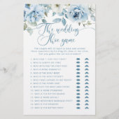 埃っぽい青いフローラ結婚のシューゲーム (正面)