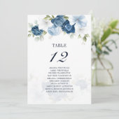 埃っぽい青いフローラ12番結婚号の座席表 招待状 (スタンド正面)