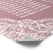 埃っぽい青い埃っぽいバラ結婚フローラの座席表 ポスター (角)