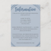 埃っぽい青い楕円形結婚のエンクロージャカード エンクロージャーカード (正面)