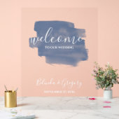 埃っぽい青い水結婚色の歓迎サイン アクリルサイン (ウェディング)