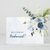 埃っぽい青い花模様は私の花嫁になる 招待状 (スタンド正面)