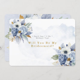 埃っぽい青い金ゴールド牡丹が私の花嫁になる 招待状