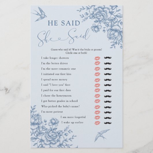 埃っぽい青い陳腐なブライダルと彼は言った (正面)