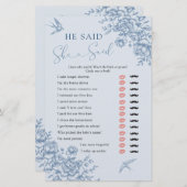 埃っぽい青い陳腐なブライダルと彼は言った (正面/裏面)