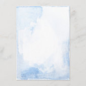 埃っぽい青とピンクのフローラ結婚の情報 エンクロージャーカード (裏面)