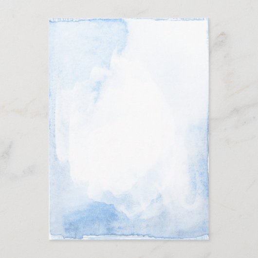 埃っぽい青とピンクのフローラ結婚の情報 エンクロージャーカード (裏面)