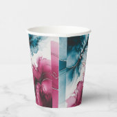 埃っぽい青とブルゴーニュ結婚ーの渦 紙コップ (右)