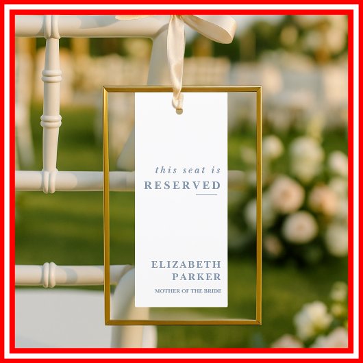 埃っぽい青の予約結婚席のラベル 招待状