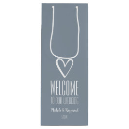 埃っぽい青結婚へようこそ ワインギフトバッグ