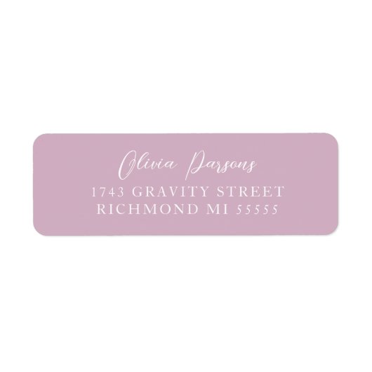 埃のバラエレクモダンティスクリプトAddressLabel ラベル (正面)