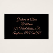 埃の多いバラの新しいアドレスエンクロージャカード (裏面)