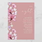 埃の多いバラフローラフォトテーブル番号座席表 招待状 (裏面)