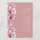 埃の多いバラフローラフォトテーブル番号座席表 招待状 (正面)