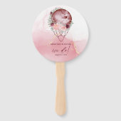 埃の多いバラ満月の水の色の天空 ハンドファン (正面)