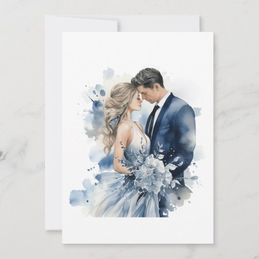 埃アルコールインクフローラ結婚アーチお祝い 招待状 (裏面)