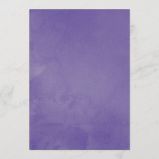 埃バイオレットウォーター色フローラベビーシャワーアドバイス アドバイスカード (裏面)