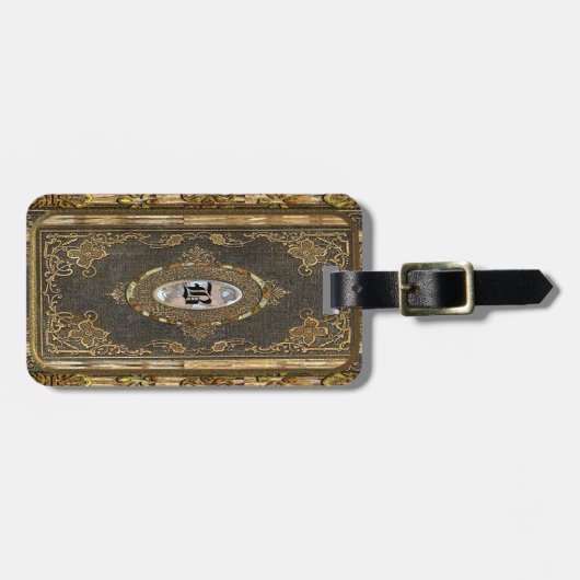 埋まった旧世界のビクトリア時代の人 ラゲッジタグ (正面横)