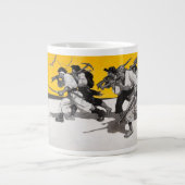 埋められた宝物を捜している海賊 ジャンボコーヒーマグカップ (正面)