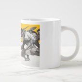 埋められた宝物を捜している海賊 ジャンボコーヒーマグカップ (右)