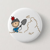 埋められた宝物海賊ボタン 缶バッジ (正面)