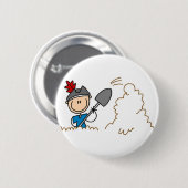 埋められた宝物海賊ボタン 缶バッジ (正面&裏面)