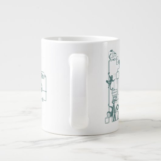 埋め込みタイトルが消えたマグカップ ジャンボコーヒーマグカップ (裏面)