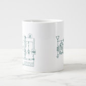 埋め込みタイトルが消えたマグカップ ジャンボコーヒーマグカップ (正面)