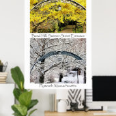 埋葬丘エントランスプリマスMAコラージュ ポスター (ホームオフィス)