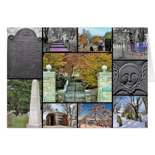 埋葬丘,プリマス, MA (正面横)