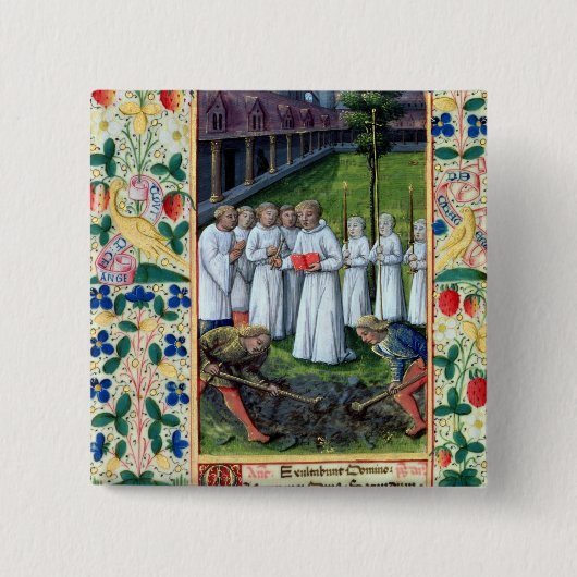 埋葬 缶バッジ (正面)