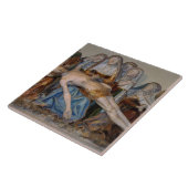 埋葬、1490年(色彩の鮮やかな石) (詳細) 2 タイル (側面)