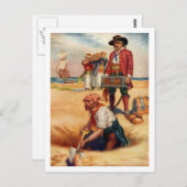 埋蔵宝物ヴィンテージ海賊絵葉書 ポストカード (正面/裏面)