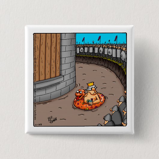 「城おもしろいを嵐に」ボタン 缶バッジ (正面)