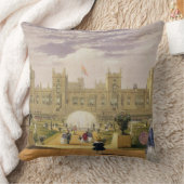 城および庭、Windsor Casの東の眺め クッション (ブランケット)