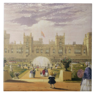 城および庭、Windsor Casの東の眺め タイル