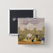 城および庭、Windsor Casの東の眺め 缶バッジ (正面&裏面)