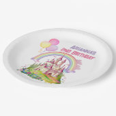 城お洒落風船2回目の誕生日 ペーパープレート (アングル)