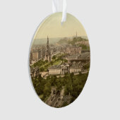 城からのエジンバラ、スコットランド オーナメント (正面)