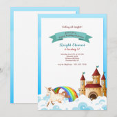 城とユニコーンの招待状 招待状 (正面/裏面)