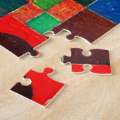 城と太陽、ポール・クレーによる抽象芸術アート。 ジグソーパズル (側面)