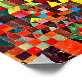 城と太陽、ポール・クレーによる抽象芸術・アート ポスター (角)