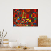 城と太陽、1928年ポール・クレー ポスター (キッチン)