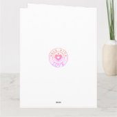 城と妖精の双子の赤ちゃんシャワー サンキューカード (裏面)